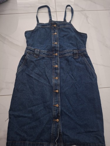 Ladies denim dungaree - denim,