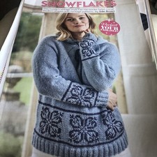 Snowflakes, Knitting pattern for Ladies Hoody by Sian Brown