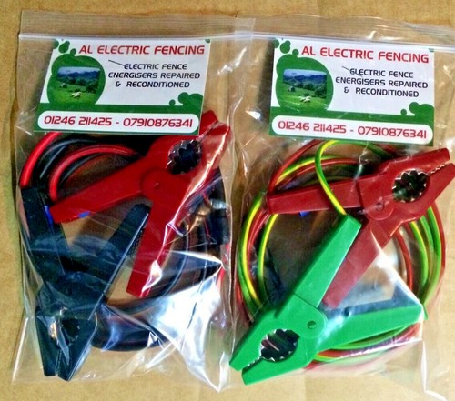 Electric fence charger leads - charger,