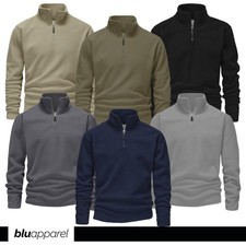 Mens 1/4 Zip Fleece Sweater