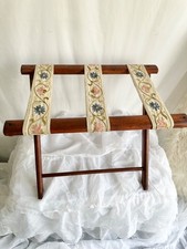 Vintage Wood Luggage Rack Hand