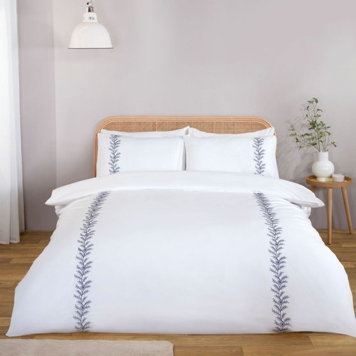 Embroidered duvet cover set - embroidered,