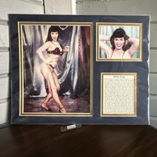 Bettie page framed pin - bettie, pin-up