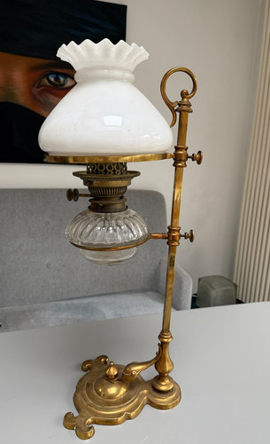 Antique student brass oil - brass,