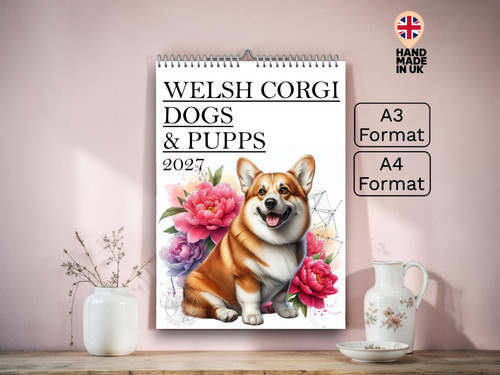 Welsh corgi calendar - corgi,