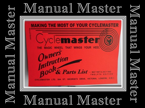 1957 cyclemaster 32c owners - 32c.c.,