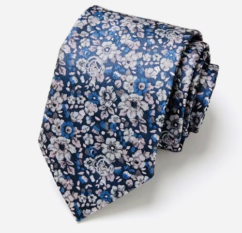 Mens tie blue lilac - lilac, grey