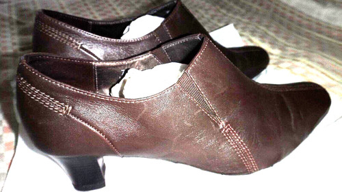 Footglove s brown leather - @, m&s
