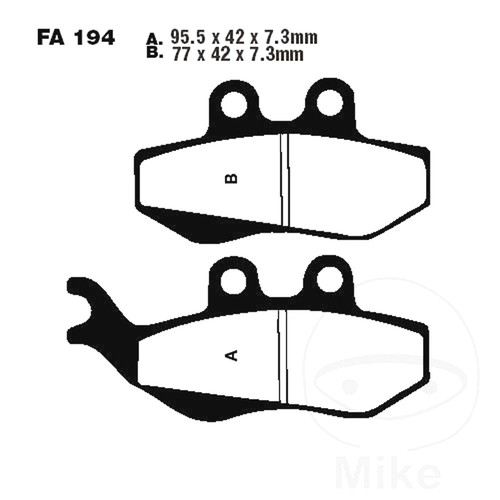Ebc brake pads sfa194 fits - brake,