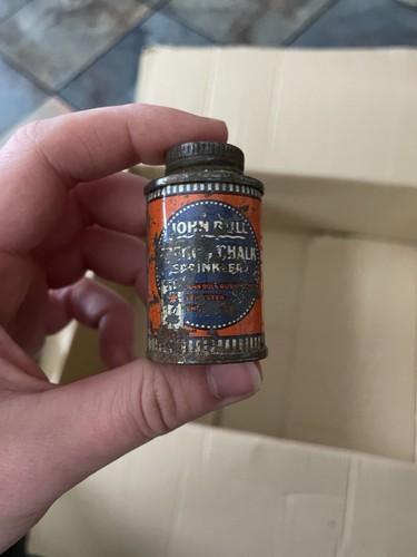 Old john bull repair tin - old,