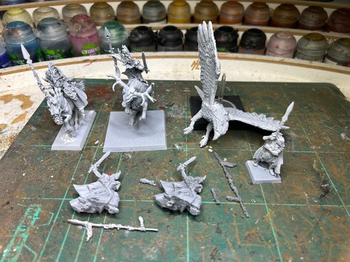 Warhammer wood elves - nobles, on