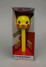 Giant 12" PEZ Pikachu Candy Roll Dispenser w 6 Candy Rolls RETIRED Exp. 2028 NEW