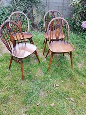4x  Ercol Fleur De Lys Bow