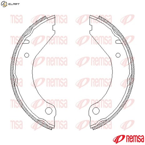 Brake shoe parking - brake,