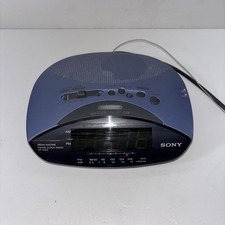 Sony ICF-c215 Dream Machine Alarm Clock Radio Working 15x14x6cms