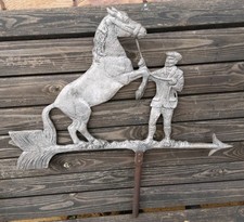 Antique alloy horse - antique, &