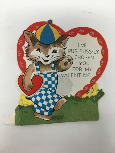 Vintage valentine card - vintage,