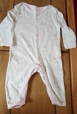 French Connection Beige Pink Rabbit romper 6/9 Mths combine post build a bundle