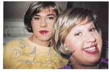 MATT LUCAS & DAVID WALLIAMS (LITTLE BRITAIN) GENUINE HAND SIGNED COL PHOTO.