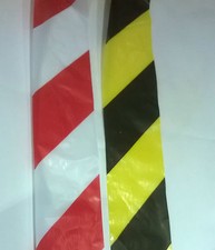 Barrier Tape Hazard Warning Non Adhesive Red&White Black&Yellow 70mm Flat Packed