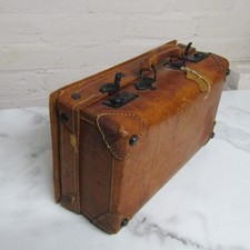 Vintage Suitcase Brown Leather