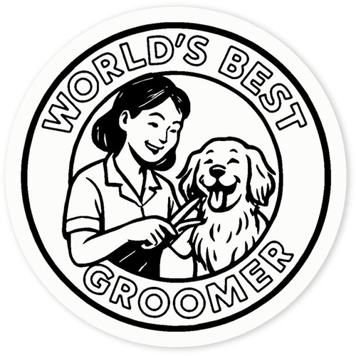 World best groomer - groomer', clear