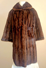 Real Mink Fur Coat by D