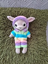 BNWOT RARE H&M BEIGE BUNNY RABBIT IN VELVET RAINBOW  ROMPER  OUTFIT COMFORTER 