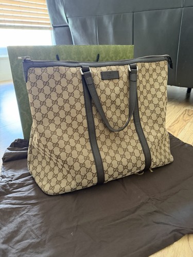 Gucci large tote bag canvas - gg,