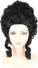 18th Century Queen Wig Black