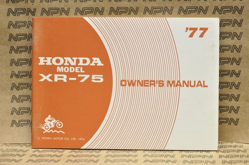 Vintage nos 1977 honda xr75 - 1977,