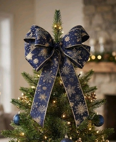 Large navy blue christmas tree - navy,