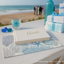 Nautical Coastal Linen Placemat Sea Shell Ocean Coral Table Centre Decor Mat 1pc