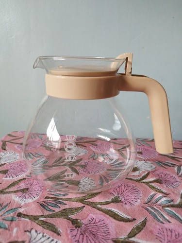 Vintage glass coffee carafe - , /