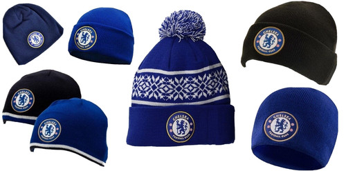 Chelsea hat turn bobble - fc, up/bobble/
