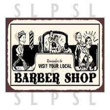 Barber Shop Retro Metal