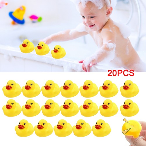 100x yellow rubber ducks - rubber,