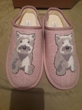 RADLEY & FRIENDS BEAUTIFUL  Frenchie  SLIPPERS BOXED SZ 5 New  Gift Lady