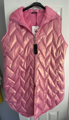 Ladies pink hooded gilet one - ladies,
