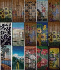 Bamboo Beaded Handmade Curtain Door Hanging Room Divider Beach Car Road Floras