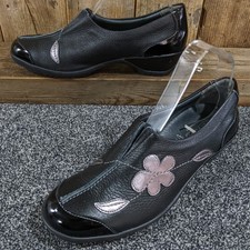 Fly Flot AIR FUNCTION Leather Slip-On Heeled Comfort Court Shoes ~ 6UK 39EU