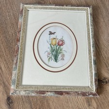 Vintage needlepoint floral - vintage,