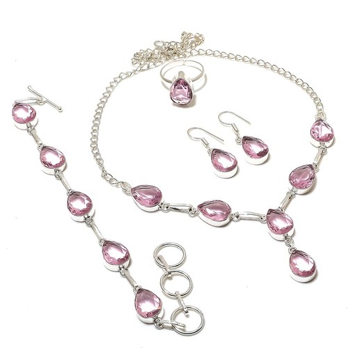 Pink kunzite pear shape - pink,