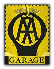 Distressed Vintage Style AA Garage Metal Sign Workshop Shed
