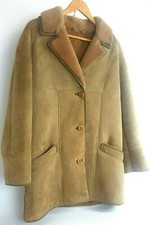 Sheepskin Jacket Del Boy Coat UK 14 38"