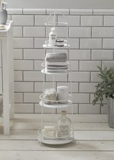 WHITE ‘LIGHTHOUSE’ METAL STORAGE CADDY FROM NEXT - BNIB - MULTIUSE- FREE POST