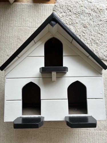 Wooden bird house - wooden,