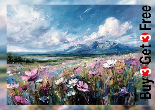 Wildflower mountain landscape - wildflower,