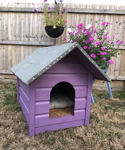 Timber wood dog house kennel - timber,