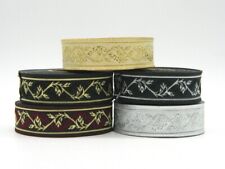 10m Jacquard Woven Ribbon/Trim